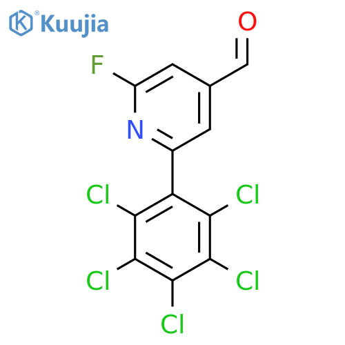 2-Fluoro-6-(perchlorophenyl)isonicotinaldehyde structure