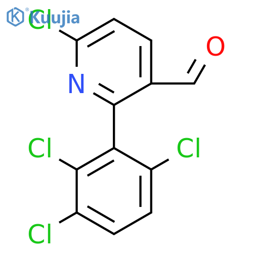 6-Chloro-2-(2,3,6-trichlorophenyl)nicotinaldehyde structure