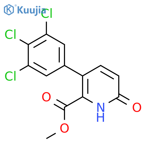 Methyl 6-hydroxy-3-(3,4,5-trichlorophenyl)picolinate structure
