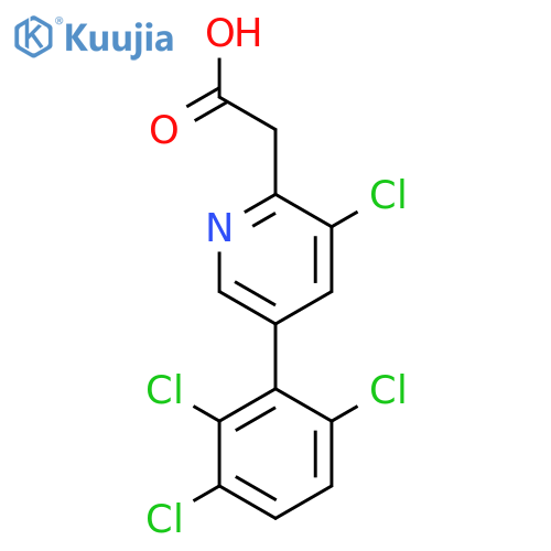 3-Chloro-5-(2,3,6-trichlorophenyl)pyridine-2-acetic acid structure