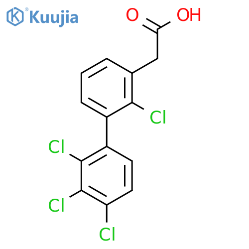 2,2',3',4'-Tetrachlorobiphenyl-3-acetic acid structure