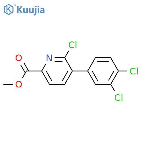 Methyl 6-chloro-5-(3,4-dichlorophenyl)picolinate structure