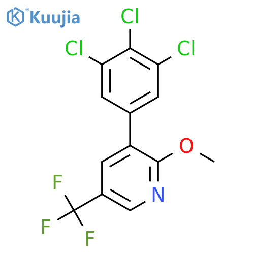 2-Methoxy-3-(3,4,5-trichlorophenyl)-5-(trifluoromethyl)pyridine structure