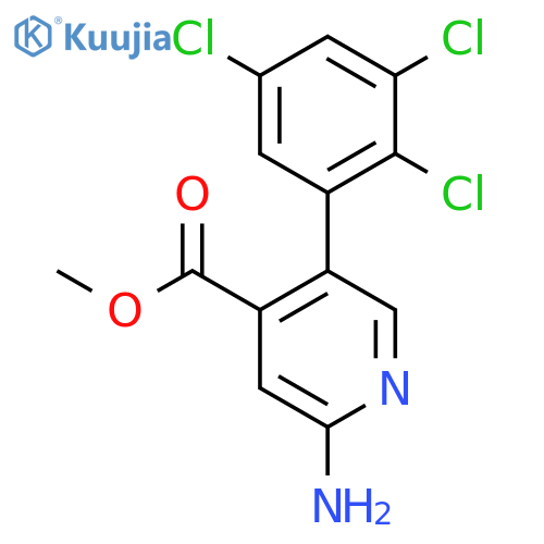 Methyl 2-amino-5-(2,3,5-trichlorophenyl)isonicotinate structure