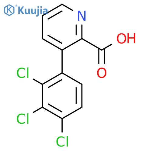 3-(2,3,4-Trichlorophenyl)picolinic acid structure