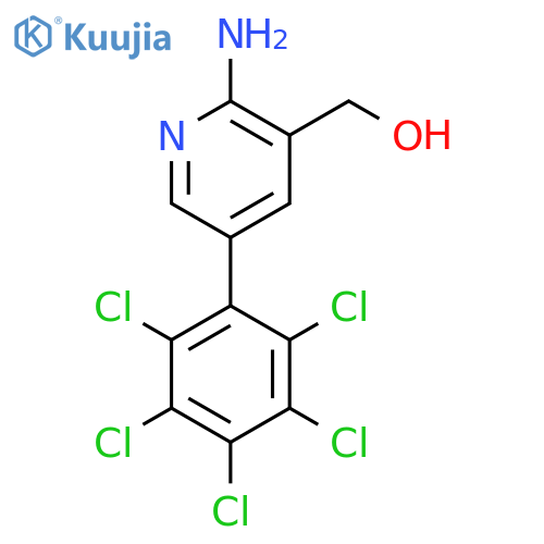 2-Amino-5-(perchlorophenyl)pyridine-3-methanol structure