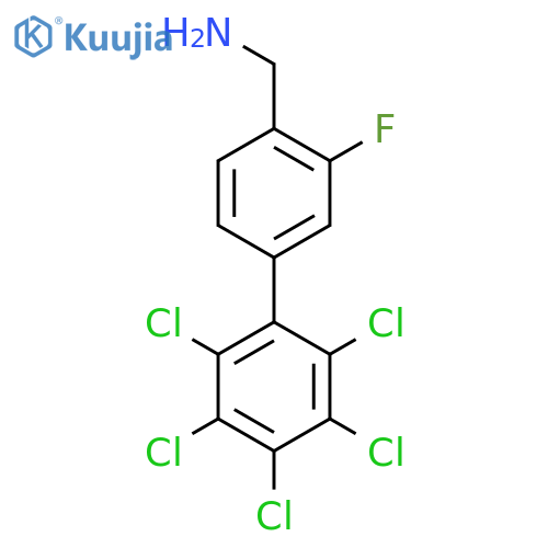 C-(3-Fluoro-2',3',4',5',6'-pentachlorobiphenyl-4-yl)-methylamine structure