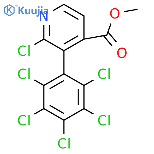 Methyl 2-chloro-3-(perchlorophenyl)isonicotinate structure