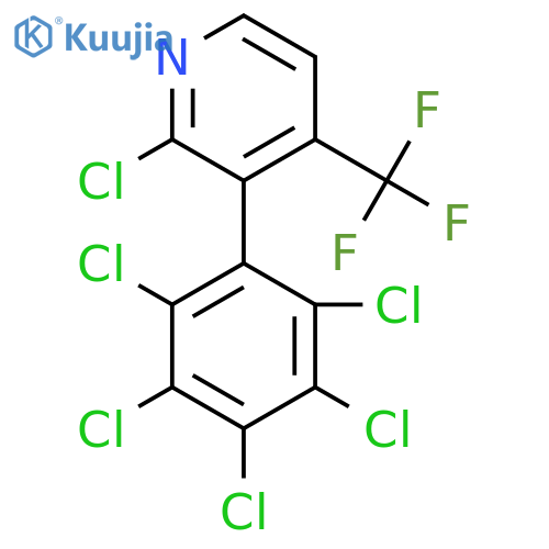 2-Chloro-3-(perchlorophenyl)-4-(trifluoromethyl)pyridine structure