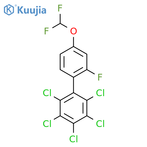 4'-(Difluoromethoxy)-2'-fluoro-2,3,4,5,6-pentachlorobiphenyl structure
