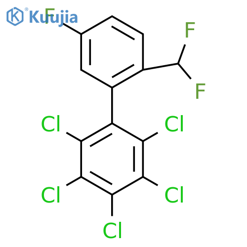 2'-(Difluoromethyl)-5'-fluoro-2,3,4,5,6-pentachlorobiphenyl structure