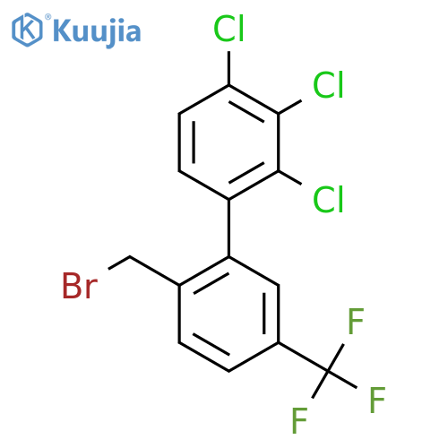 2'-(Bromomethyl)-2,3,4-trichloro-5'-(trifluoromethyl)biphenyl structure