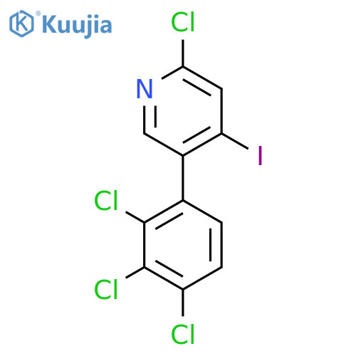 2-Chloro-4-iodo-5-(2,3,4-trichlorophenyl)pyridine structure