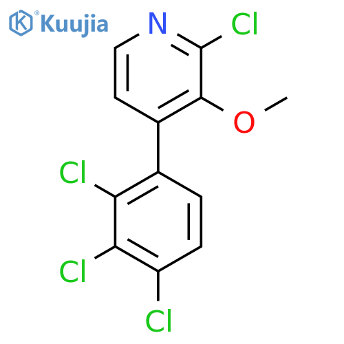 2-Chloro-3-methoxy-4-(2,3,4-trichlorophenyl)pyridine structure