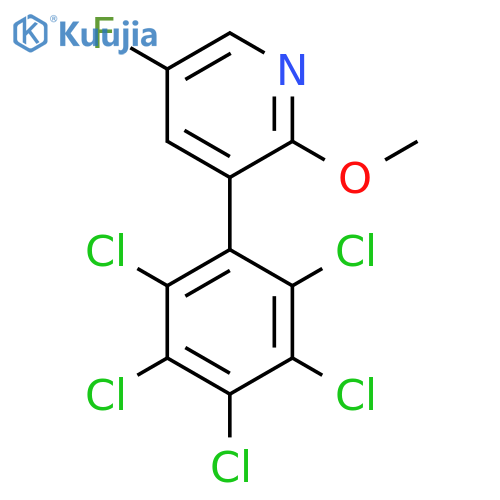 5-Fluoro-2-methoxy-3-(perchlorophenyl)pyridine structure