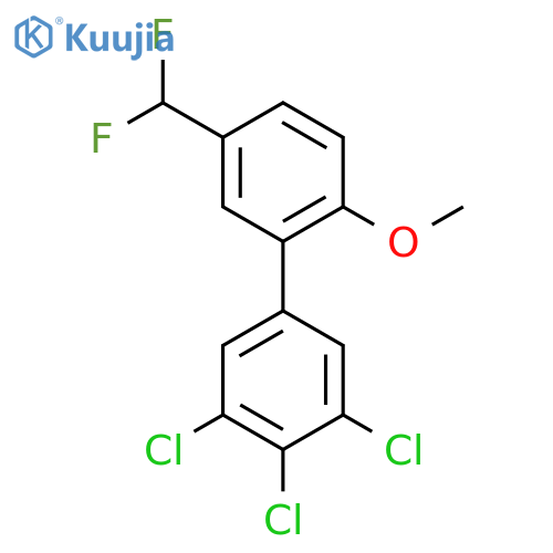 5'-(Difluoromethyl)-2'-methoxy-3,4,5-trichlorobiphenyl structure