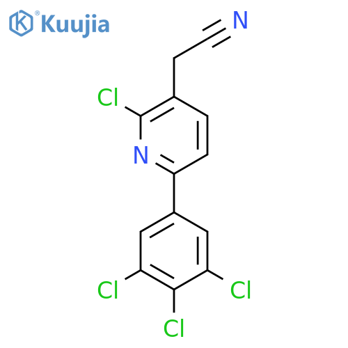 2-Chloro-6-(3,4,5-trichlorophenyl)pyridine-3-acetonitrile structure