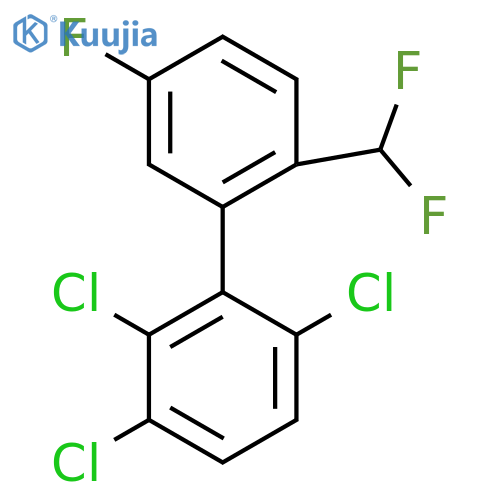 2'-(Difluoromethyl)-5'-fluoro-2,3,6-trichlorobiphenyl structure