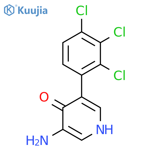 3-Amino-4-hydroxy-5-(2,3,4-trichlorophenyl)pyridine structure