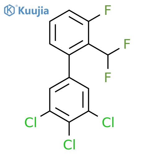 2'-(Difluoromethyl)-3'-fluoro-3,4,5-trichlorobiphenyl structure