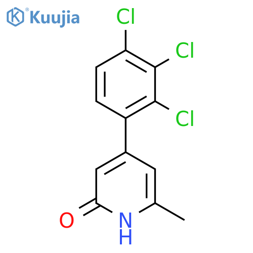 2-Hydroxy-6-methyl-4-(2,3,4-trichlorophenyl)pyridine structure