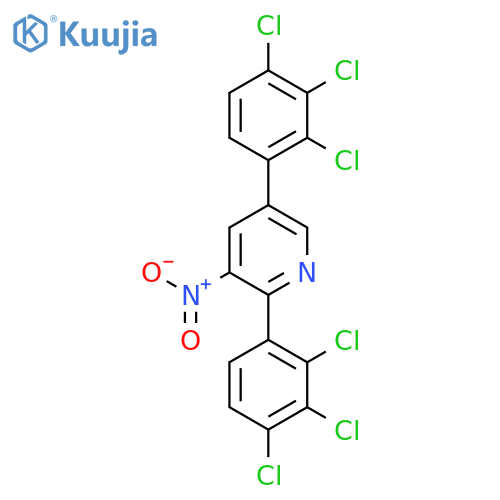 2,5-Bis(2,3,4-trichlorophenyl)-3-nitropyridine structure