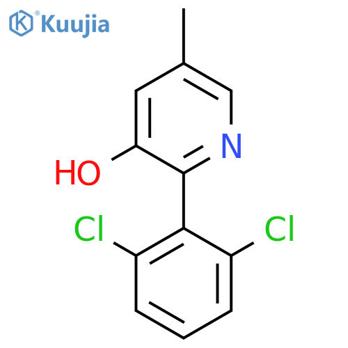 2-(2,6-Dichlorophenyl)-3-hydroxy-5-methylpyridine structure