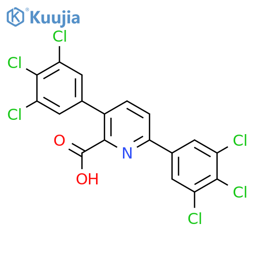 3,6-Bis(3,4,5-trichlorophenyl)picolinic acid structure