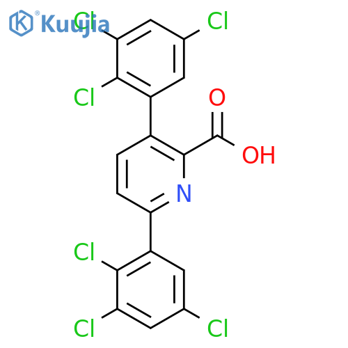 3,6-Bis(2,3,5-trichlorophenyl)picolinic acid structure