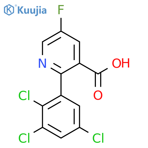 5-Fluoro-2-(2,3,5-trichlorophenyl)nicotinic acid structure