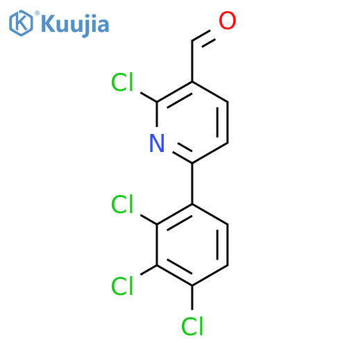 2-Chloro-6-(2,3,4-trichlorophenyl)nicotinaldehyde structure
