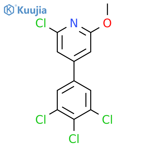 2-Chloro-6-methoxy-4-(3,4,5-trichlorophenyl)pyridine structure