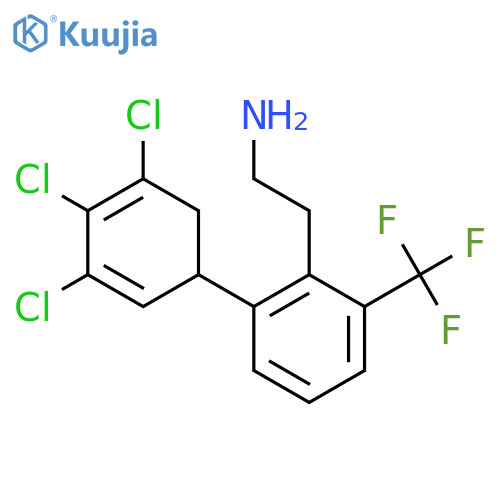 2-[2-(3,4,5-Trichlorocyclohexa-2,4-dienyl)-6-trifluoromethyl-phenyl]-ethylamine structure