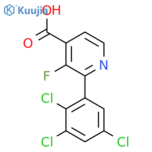 3-Fluoro-2-(2,3,5-trichlorophenyl)isonicotinic acid structure