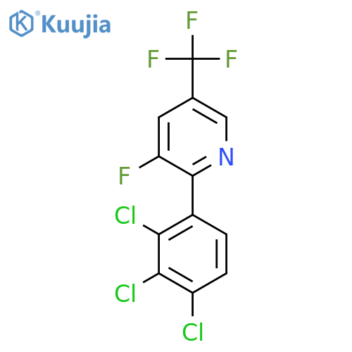 3-Fluoro-2-(2,3,4-trichlorophenyl)-5-(trifluoromethyl)pyridine structure