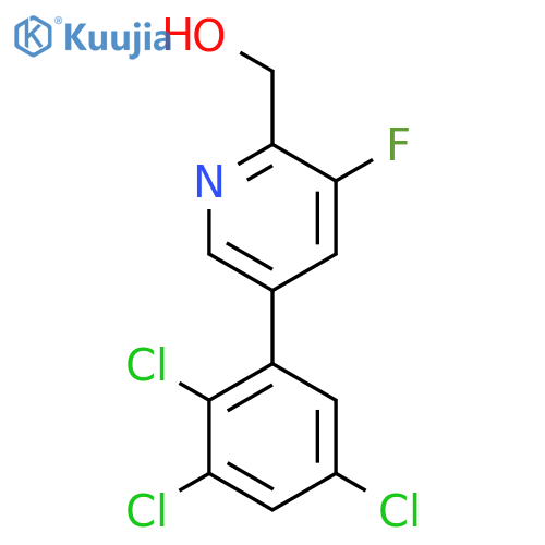 3-Fluoro-5-(2,3,5-trichlorophenyl)pyridine-2-methanol structure