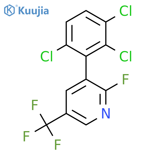 2-Fluoro-3-(2,3,6-trichlorophenyl)-5-(trifluoromethyl)pyridine structure