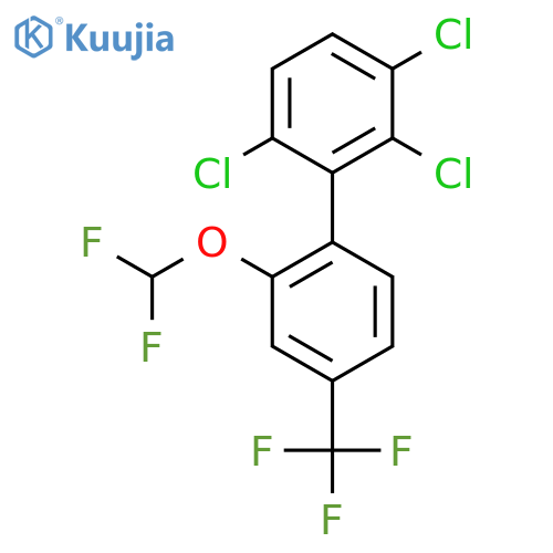 2'-(Difluoromethoxy)-2,3,6-trichloro-4'-(trifluoromethyl)biphenyl structure