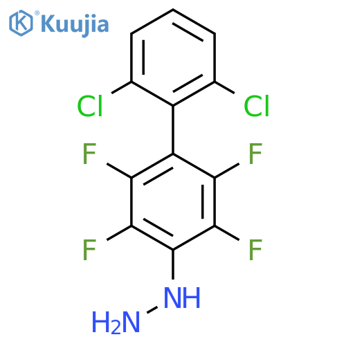 (2',6'-Dichloro-2,3,5,6-tetrafluoro-biphenyl-4-yl)-hydrazine structure