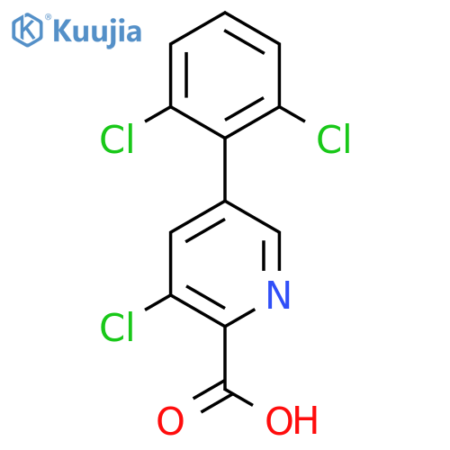 3-Chloro-5-(2,6-dichlorophenyl)picolinic acid structure