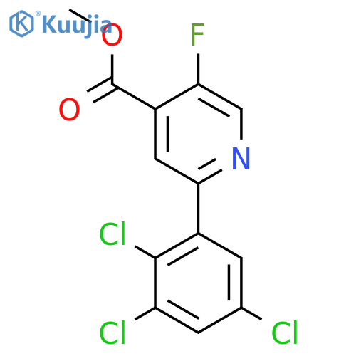 Methyl 5-fluoro-2-(2,3,5-trichlorophenyl)isonicotinate structure
