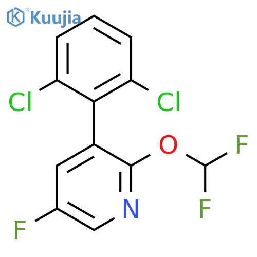 3-(2,6-Dichlorophenyl)-2-(difluoromethoxy)-5-fluoropyridine structure