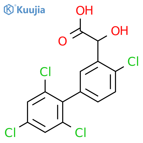 Hydroxy-(4,2',4',6'-tetrachlorobiphenyl-3-yl)-acetic acid structure