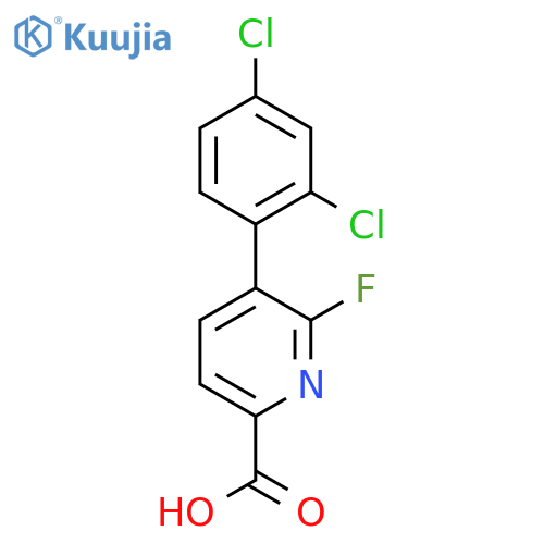 5-(2,4-Dichlorophenyl)-6-fluoropicolinic acid structure