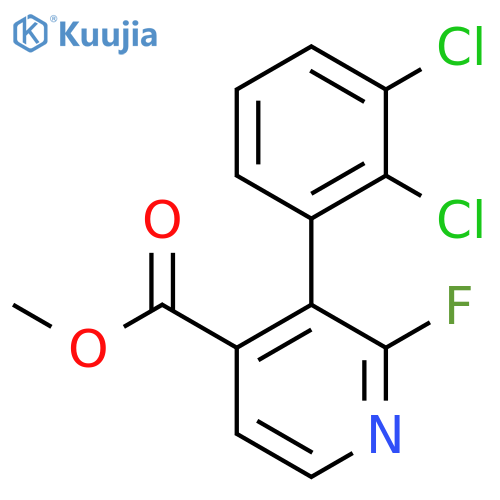 Methyl 3-(2,3-dichlorophenyl)-2-fluoroisonicotinate structure