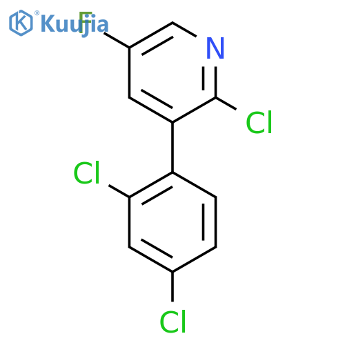 2-Chloro-3-(2,4-dichlorophenyl)-5-fluoropyridine structure
