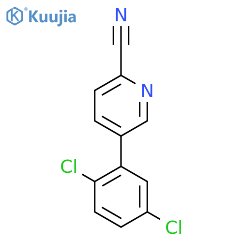 5-(2,5-Dichlorophenyl)picolinonitrile structure