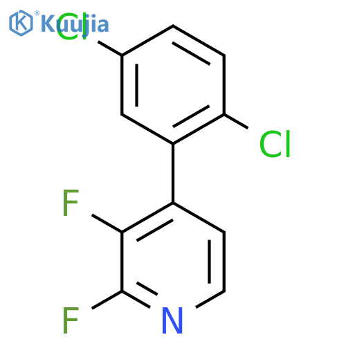 4-(2,5-Dichlorophenyl)-2,3-difluoropyridine structure