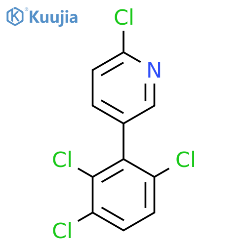 2-Chloro-5-(2,3,6-trichlorophenyl)pyridine structure