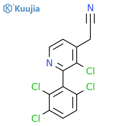 3-Chloro-2-(2,3,6-trichlorophenyl)pyridine-4-acetonitrile structure